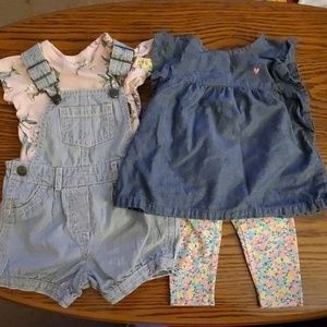 2 Carter's 3-6 Month Outfits